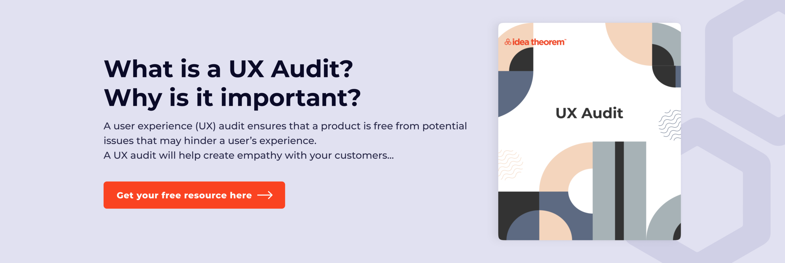 What is a UX audit and Why is it Important resource thumbnail by Idea Theorem
